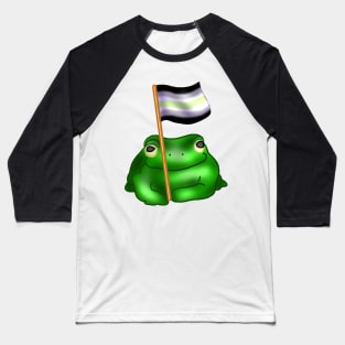 Agender LGBTQ Frog Baseball T-Shirt